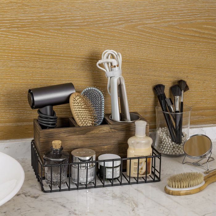 Millwood Pines Elden 3 Compartment Hair Tool Holder Wayfair